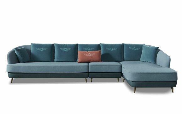 Sofa Ecksofa L Form Wohnlandschaft Designer Couch Polster Sitz Garnitur