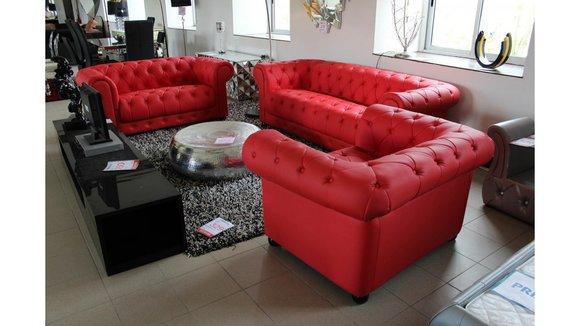 Chesterfield Couch Polster Sofas Sofa Couchen Leder Dekor Sofagarnitur