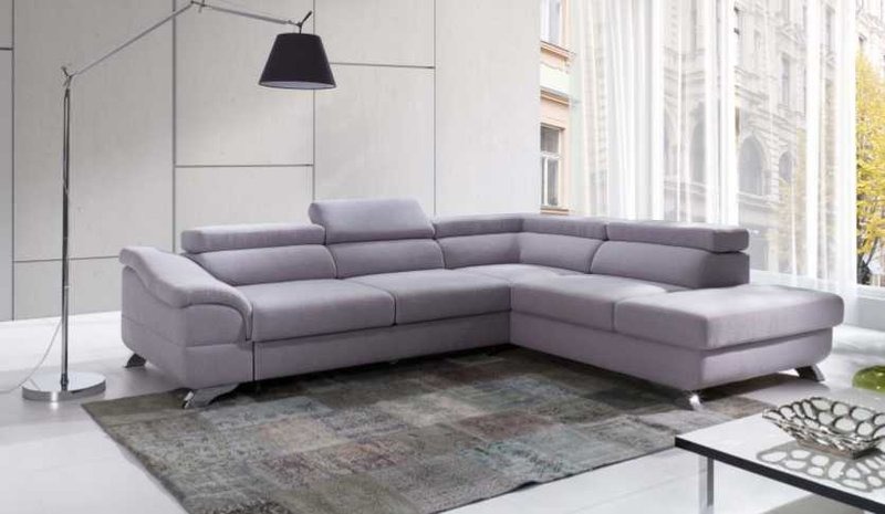 Ecksofa mit Bettfunktion Wohnlandschaft Sofa Ecksofa Couch Ecke Polster