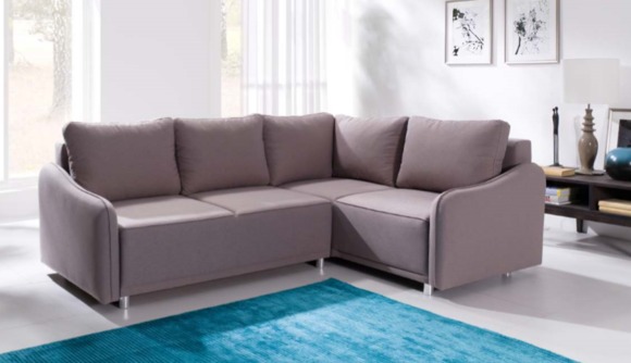 Ecksofa Wohnlandschaft Sofa Ecksofa Couch Ecke Polster Garnitur mit Bettfunktion