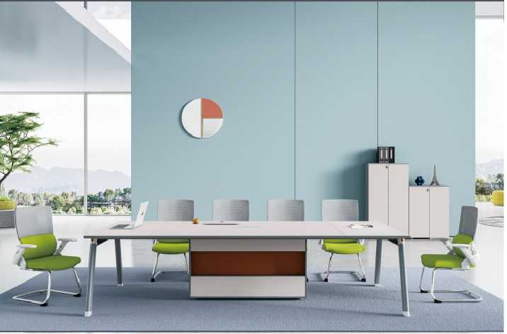 Großer Schreibtisch Büroeinrichtung Team Tisch Designer Büromöbel