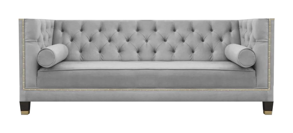 Modern Sofa Couch Dreisitze Wohnzimmer Polstermöbel Einrichtung Chesterfield