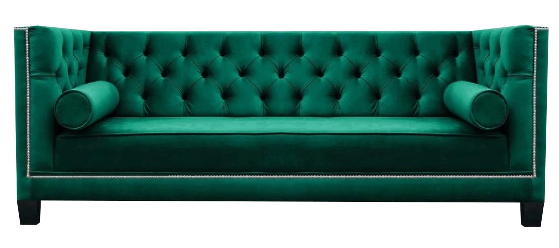 Wohnzimmer Grün Sofa Couch Dreisitze Einrichtung Luxus Chesterfield Neu