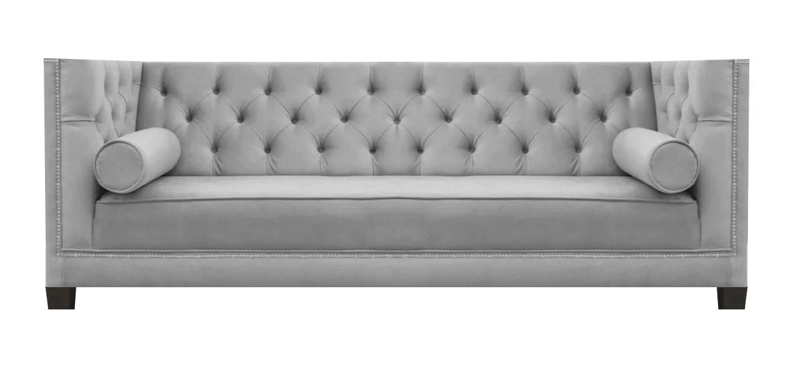 Designer Wohnzimmer Polstermöbel Sofa Couch Dreisitze Einrichtung Chesterfield