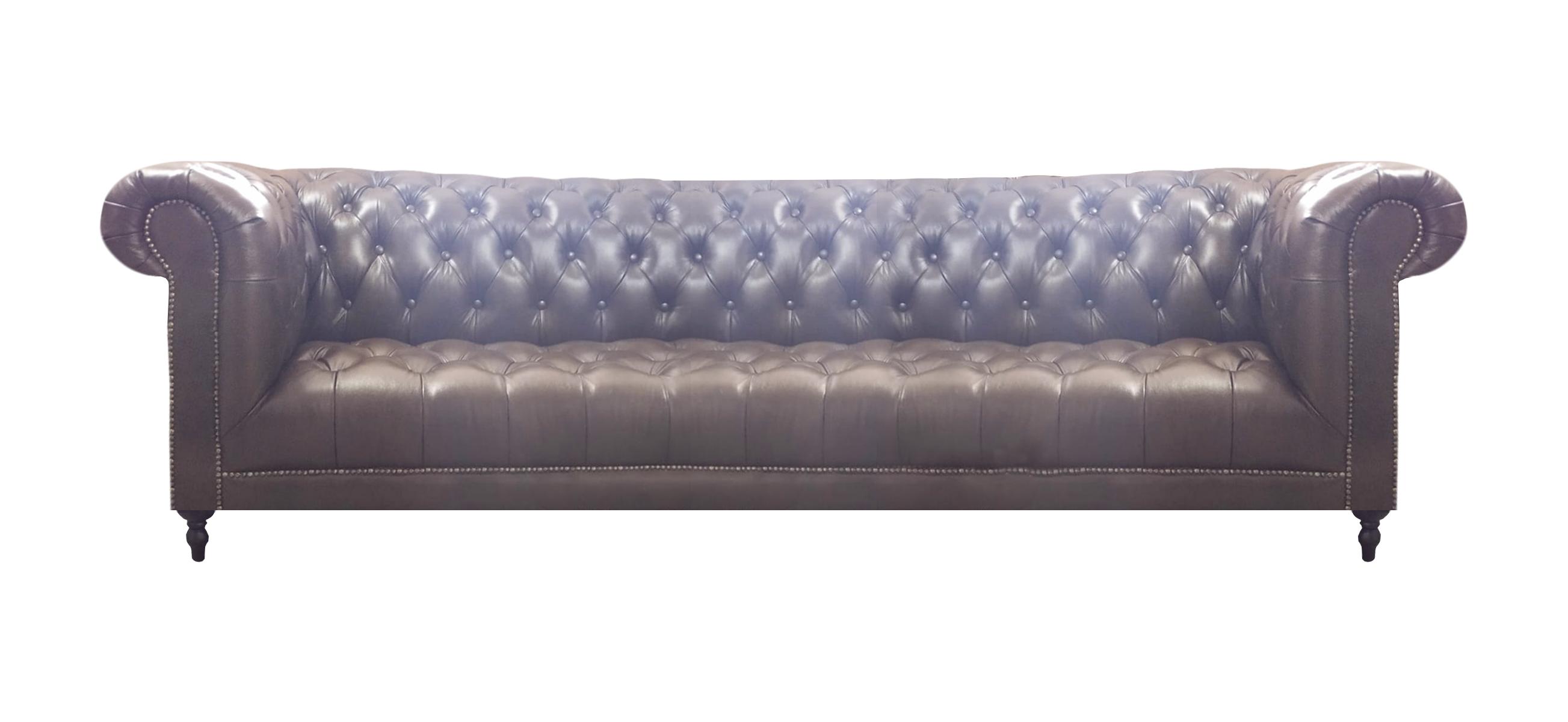 Polstermöbel Chesterfield Viersitzer Sofa Couch Neu Luxus Leder Sofas