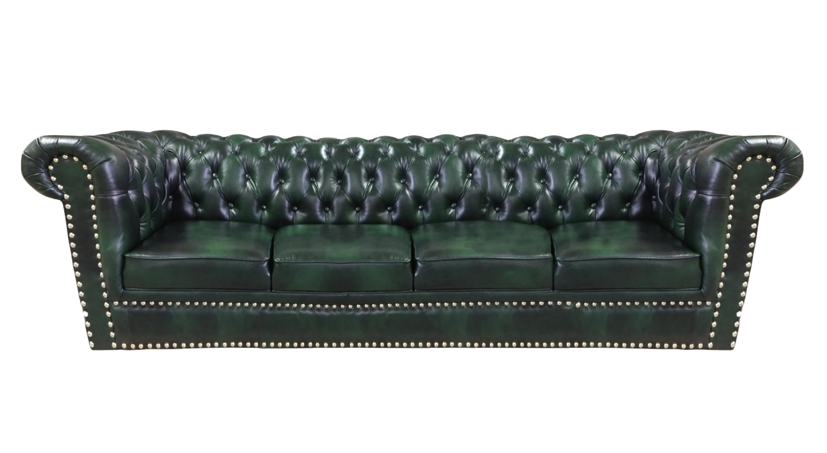 Luxus Viersitzer Sofa Couch Leder Chesterfield Wohnzimmer Polstermöbel