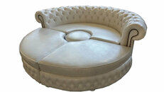 Chesterfield RUNDSOFA Rund Royal Halbrund Designer Sofa Couch