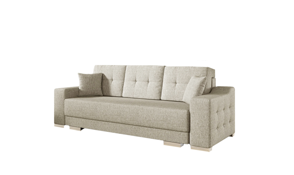 3 Sitz Sofa Couch Textil Stoff Bettfunktion Schlafsofa Polster Garnitur Sofort