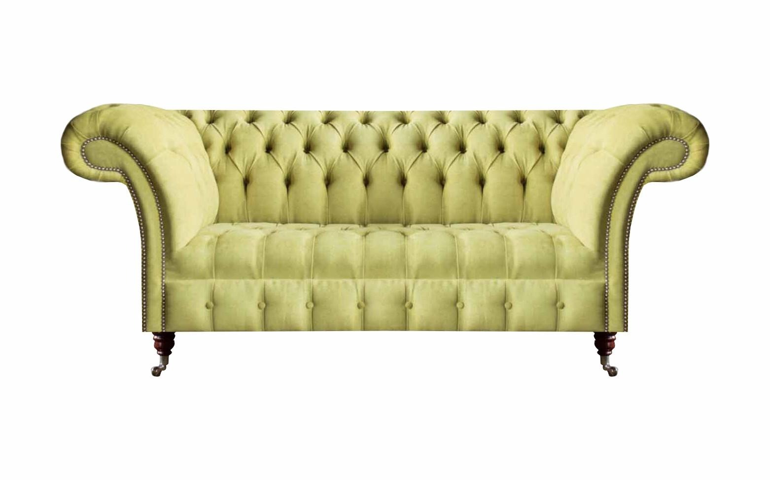 Wohnzimmer Luxus Polster Sofa Dreisitze Sitzmöbel Chesterfield Couch Neu Design