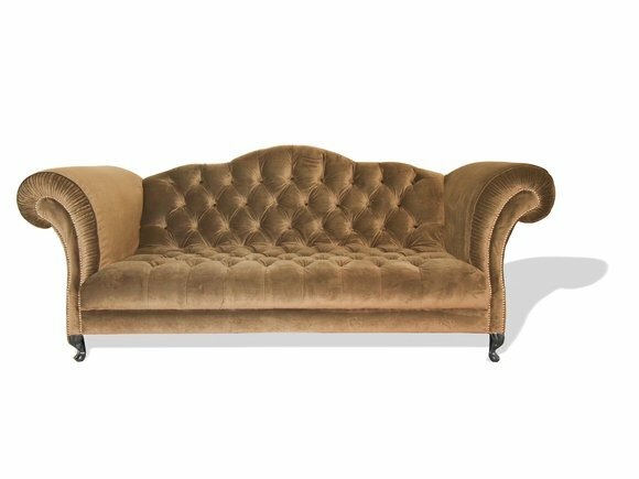 Chesterfield Sofa 3 SITZER Couchen Beige Sofas Garnitur Polster Designer