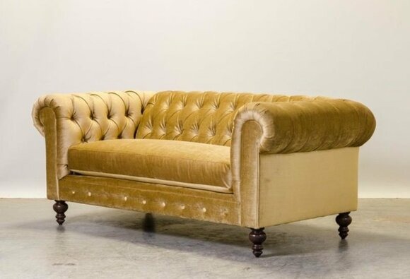 Chesterfield Sofa 2 SITZER Polster Designer Couchen Sofas Garnitur