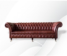 4 Sitzer Chesterfield