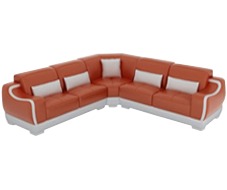 Ecksofas Leder Eckcouch